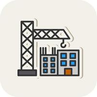 conception d'icône de vecteur de site de construction