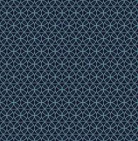 motif sans couture cercles bleus fleur géométrique sur fond sombre vecteur