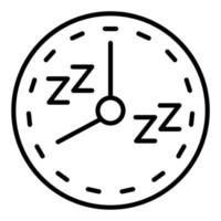 Naturel sommeil programme icône style vecteur