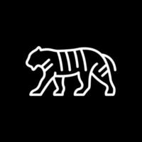 conception d'icône de vecteur de tigre