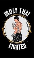 martial art illustration logo vecteur