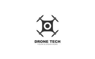 o drone logo conception inspiration. vecteur lettre modèle conception pour marque.