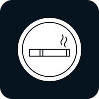 conception d'icône de vecteur de fumer
