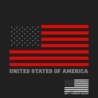 impression de conception de drapeau des États-Unis pour timbre de t-shirt, applique de tee-shirt, typographie de mode, insigne, vêtements d'étiquette, jeans ou autres produits d'impression. illustration vectorielle vecteur