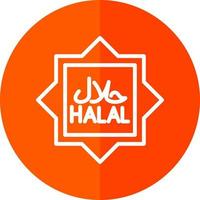 conception d'icône vectorielle halal vecteur