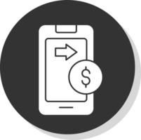 conception d'icône vectorielle de transfert d'argent vecteur