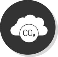 conception d'icône de vecteur de dioxyde de carbone