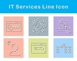 il prestations de service vecteur icône ensemble