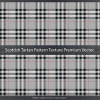 Texture De Motif De Tartan Écossais Vecteur Premium