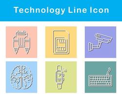 La technologie vecteur icône ensemble