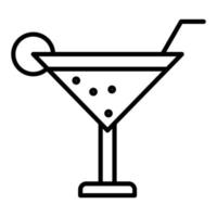 style d'icône de cocktail vecteur