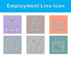 emploi vecteur icône ensemble