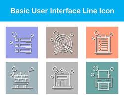 de base utilisateur interface vecteur icône ensemble