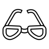 style d'icône de lunettes vecteur