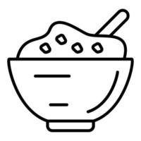 curry icône style vecteur