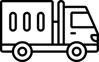 style d'icône de camion vecteur
