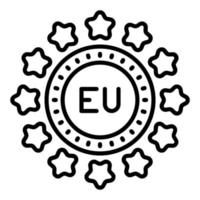 UE icône style vecteur