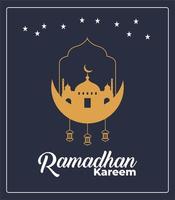 affiche pour ramadhan vecteur