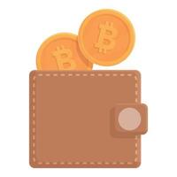 bitcoin Payer icône dessin animé vecteur. Paiement app vecteur