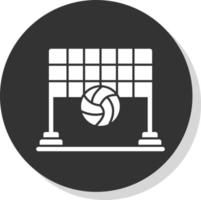 conception d'icône vectorielle de volley-ball de plage vecteur