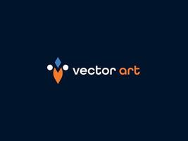 logo lettre v vecteur