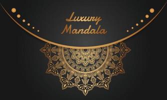 conception de mandala ornemental de luxe vecteur