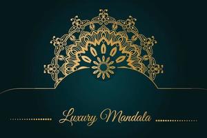 conception de mandala ornemental de luxe vecteur