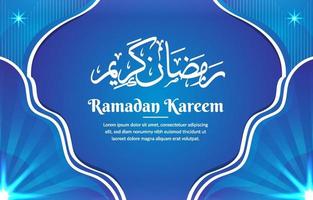 Ramadan kareem salutation carte modèle élégant conception, vecteur