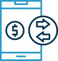 conception d'icône de vecteur de transaction