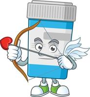 médical bouteille dessin animé personnage vecteur
