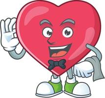 cœur médical notification dessin animé personnage vecteur
