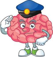 cerveau dessin animé personnage vecteur