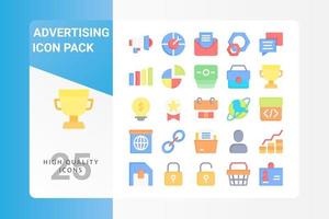 pack d'icônes publicitaires pour la conception de votre site Web, logo, application, interface utilisateur vecteur
