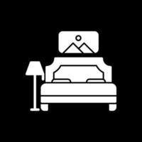 conception d'icône de vecteur de chambre à coucher