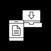 conception d'icône de vecteur de transfert de fichier