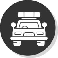 conception d'icône de vecteur de voiture de police