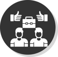 conception d'icône de vecteur de partenariat