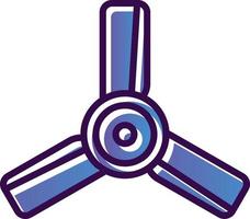 conception d'icône de vecteur de ventilateur