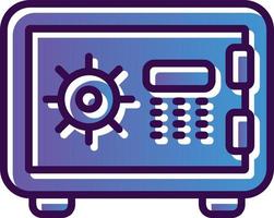 conception d'icône de vecteur de coffre-fort