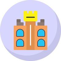 conception d'icône de vecteur de tour de château