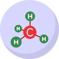 conception d'icône de vecteur de méthane