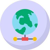 conception d'icône de vecteur de globe