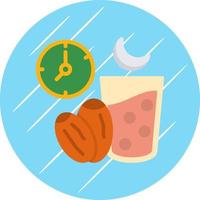 conception d'icône vectorielle de jeûne du ramadan vecteur