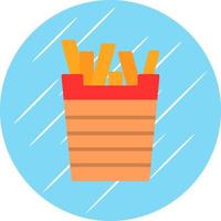 conception d'icône de vecteur de frites