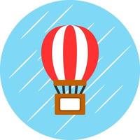 conception d'icône vectorielle de livraison de ballon à air vecteur