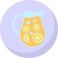 conception d'icône vectorielle de pichet de limonade vecteur
