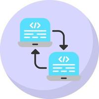 conception d'icône vectorielle de refactorisation de code vecteur