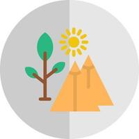 conception d'icône de vecteur de terrain de camping