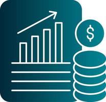 conception d'icône vectorielle de base de données financière vecteur