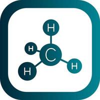 conception d'icône de vecteur de méthane